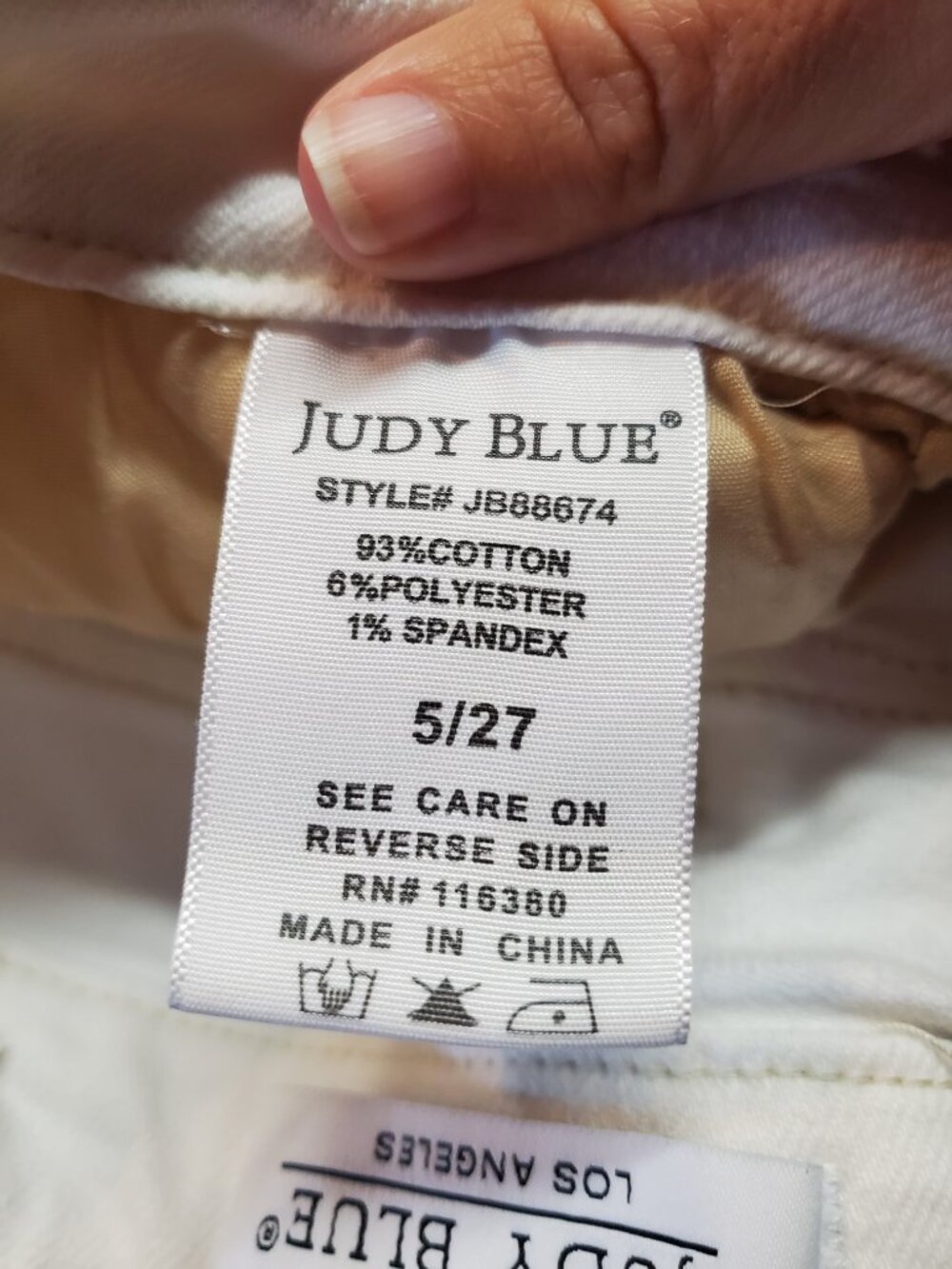 Judy Blue wide leg crop jeans - Picture 7 of 7